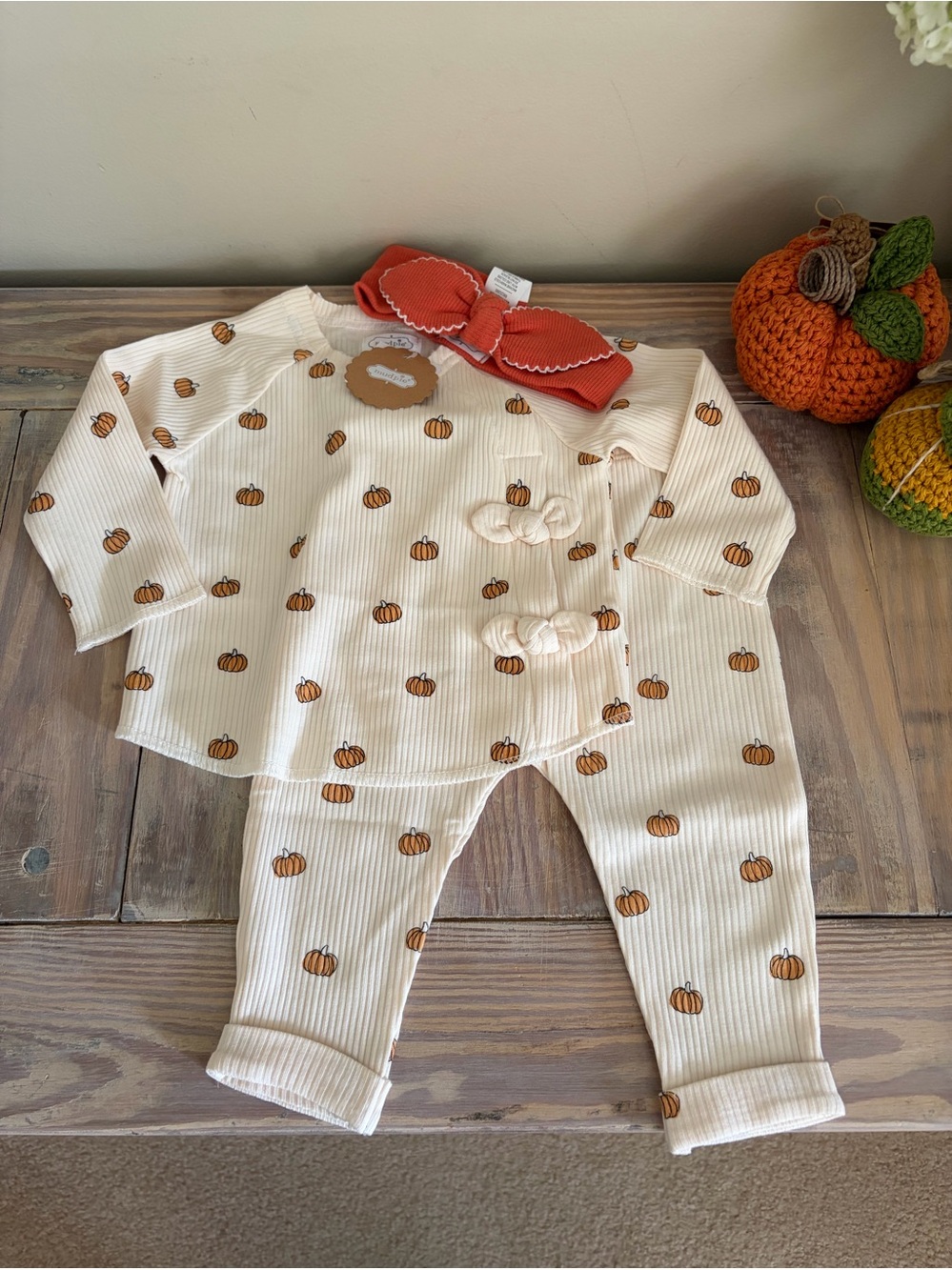 Mudpie Mini Pumpkin 3 piece Set 🍂🧡🆕